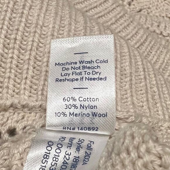 Marine Layer Brooke Sweater in Oatmeal Cream Sleeveless Size Medium - Picture 9 of 9